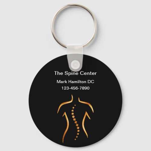 Classy Chiropractor Business Promotional Keychains