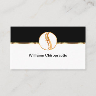 Classy Chiropractor Theme Business Cards