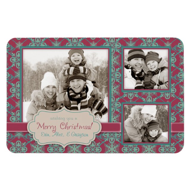 Classy Christmas Bohemian Magnet 3 (Horizontal)
