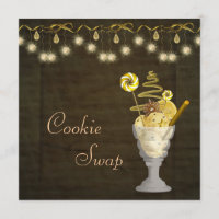 Classy Christmas Cookie Swap Invitation