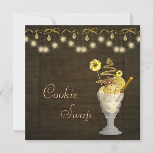 Classy Christmas Cookie Swap Invitation