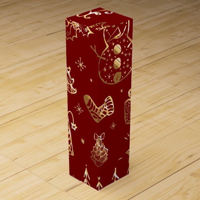 Classy Christmas Gift  Wine Box (Front)