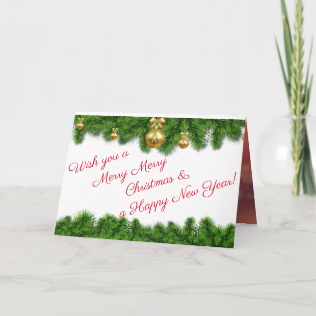 Classy Christmas Holiday Card for someone special (Front)