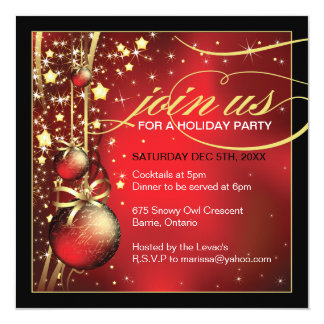 merry christmas party invitation
