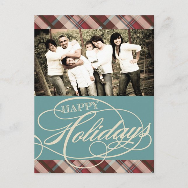 Classy Christmas Photo Postcards (Front)