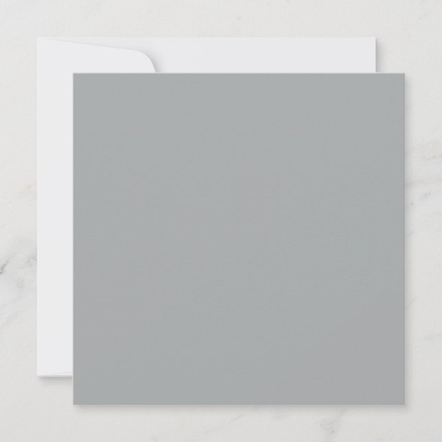 Classy Christmas Silver Winter Solid Color Card (Front)