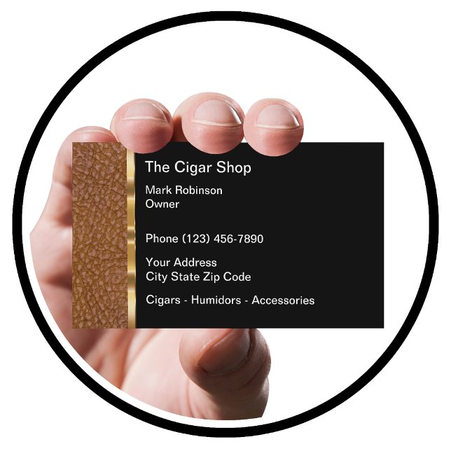 Classy Cigar Shop Business Card (Creator Uploaded)