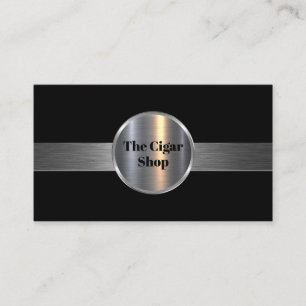 Classy CIgar Shop Tobacconist Modern Business Card