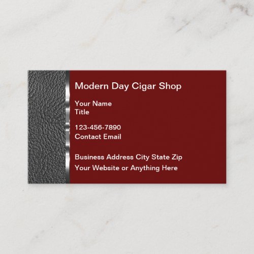 Classy Cigar Smoke Shop Business Cards