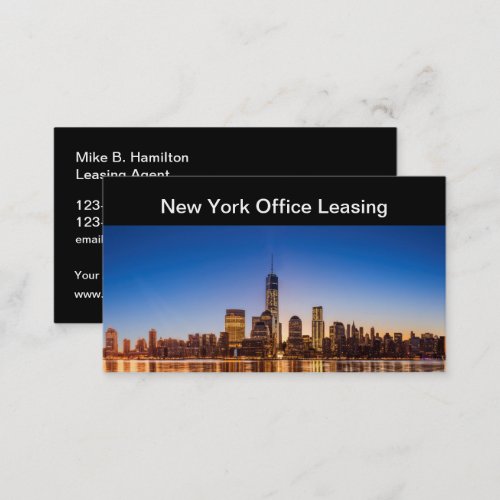 Classy City Real Estate Agent Business Cards