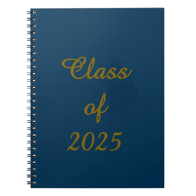 Classy Class of 202X Spiral Photo Notebook (Front)