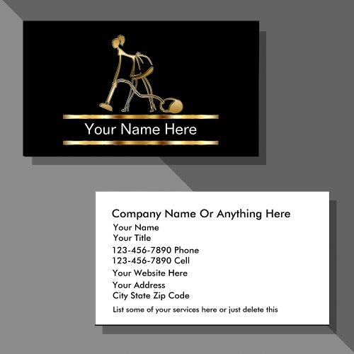 Classy Cleaning Business Cards