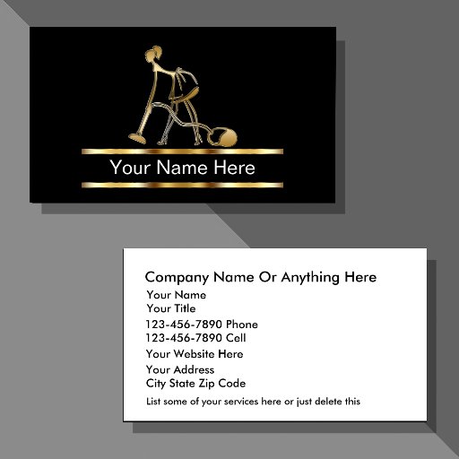 Customizable Classy Cleaning Business Cards