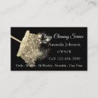Classy Cleaning Service Elegant Sparkly Gold