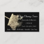 Classy Cleaning Service Elegant Sparkly Gold Business Card