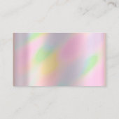 Classy Cleaning Service Maid Holographic Rose Business Card (Back)