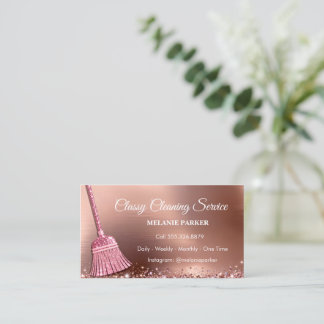 Classy Cleaning Services Business Card