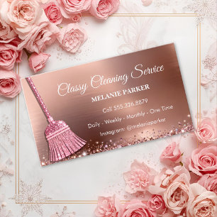 Classy Cleaning Services Business Card