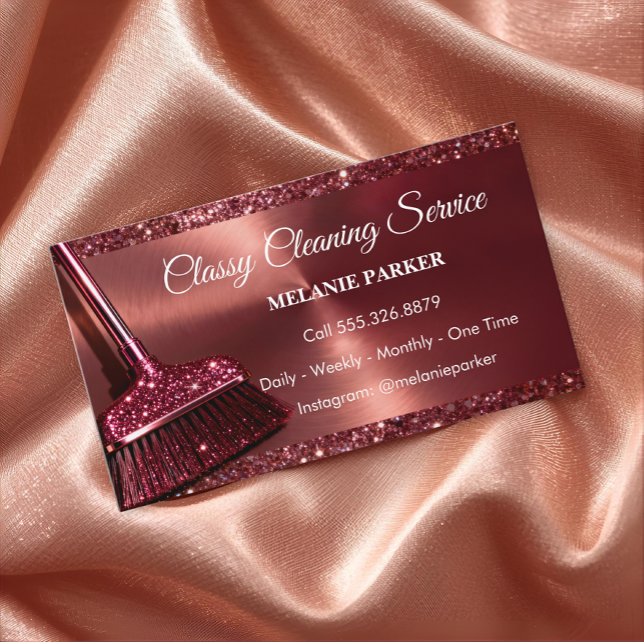 Classy Cleaning Services Business Card (Creator Uploaded)