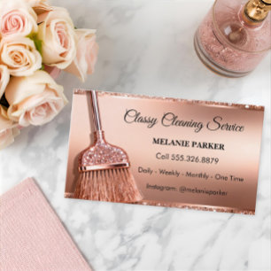 Classy Cleaning Services Business Card