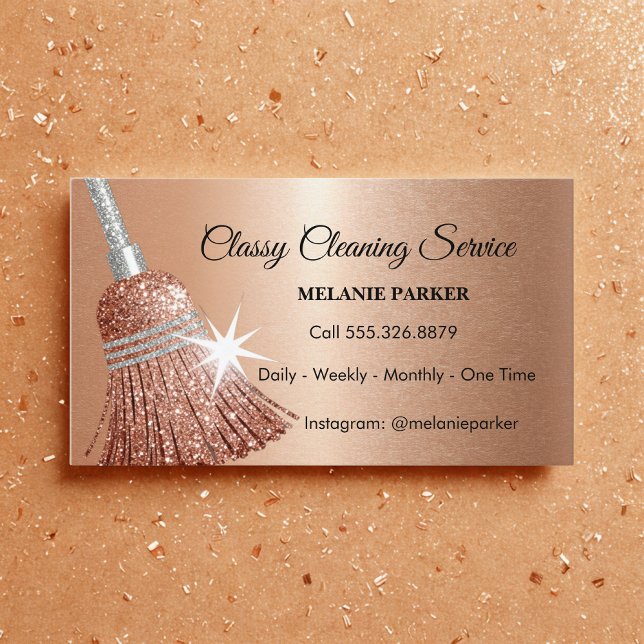 Classy Cleaning Services Business Card (Creator Uploaded)