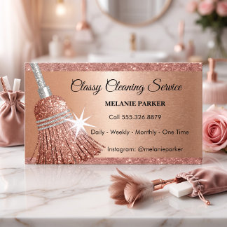 Classy Cleaning Services Business Card