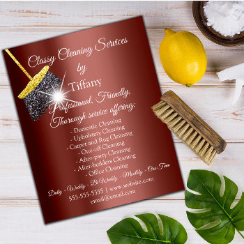 Classy Cleaning Services House Keeping Maid Flyer by luxury_luxury at Zazzle