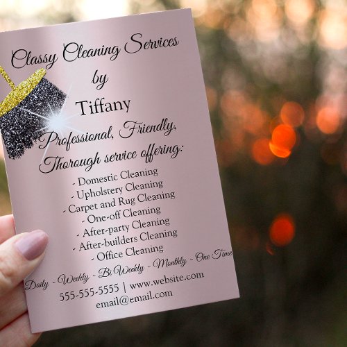 Classy Cleaning Services House Keeping Residencial Flyer