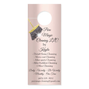 Classy Cleaning Services Move-out Cleaning Broom Door Hanger