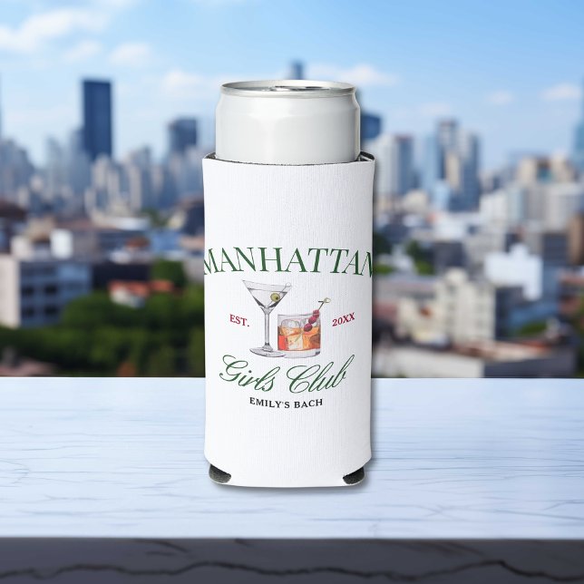 Classy Cocktails Green & Red Girl's Club Seltzer Can Cooler (Creator Uploaded)