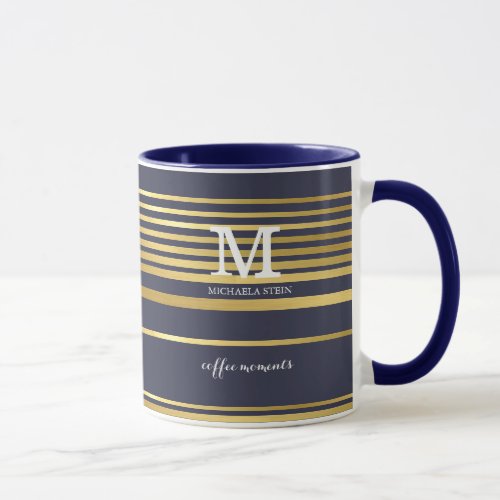 classy coffee moments personalized mug