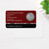 Classy Coin Dealer Numismatic Business Cards (Desk)