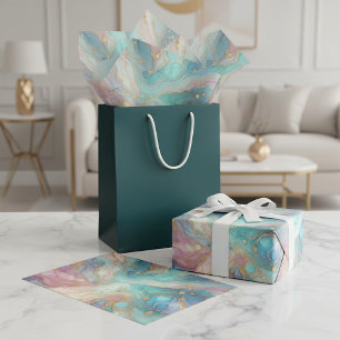 Classy Colorful Gold Marble Gift Wrap Tissue Paper