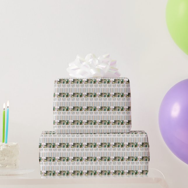 Classy colorful photo modern christmas wrapping pa paper (Party Gifts)