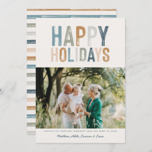 Classy colorful photo modern happy holidays