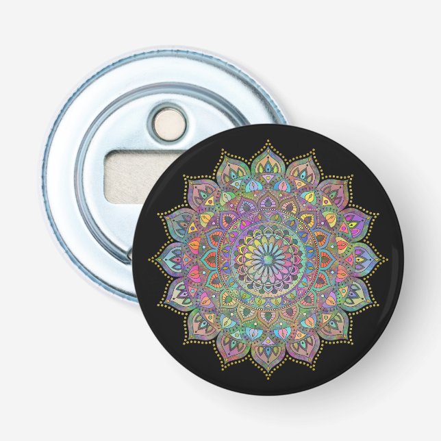 Classy Colorfully Mandala India Style 1 Bottle Opener (Front)