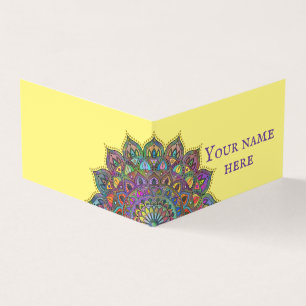 Classy Colorfully Mandala India Style 1 Business Card
