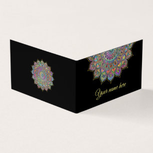 Classy Colorfully Mandala India Style 1 Business Card