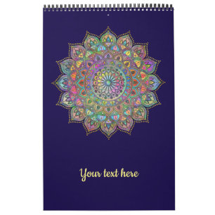 Classy Colorfully Mandala India Style 1 Calendar