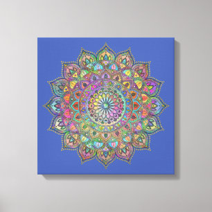 Classy Colorfully Mandala India Style 1 Canvas Print