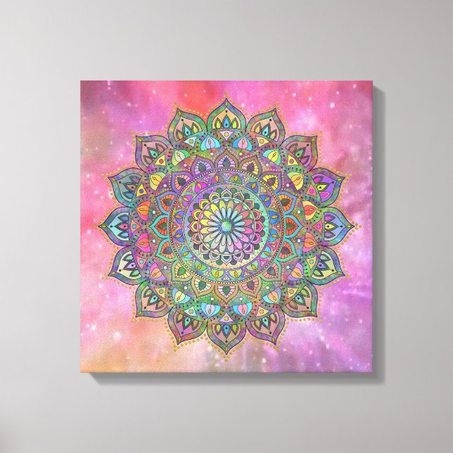 Classy Colorfully Mandala India Style 1 Canvas Print (Front)
