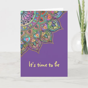 Classy Colorfully Mandala India Style 1 Card