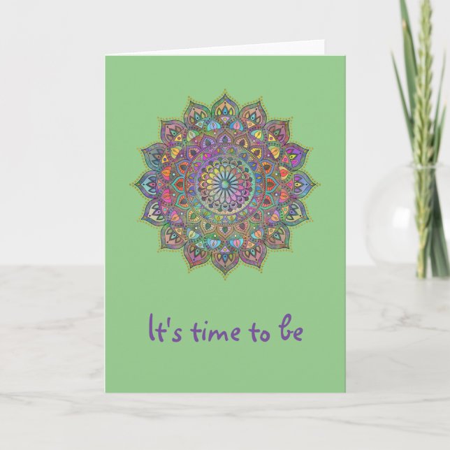 Classy Colorfully Mandala India Style 1 Card (Front)