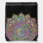 Classy Colorfully Mandala India Style 1 Drawstring Bag at Zazzle