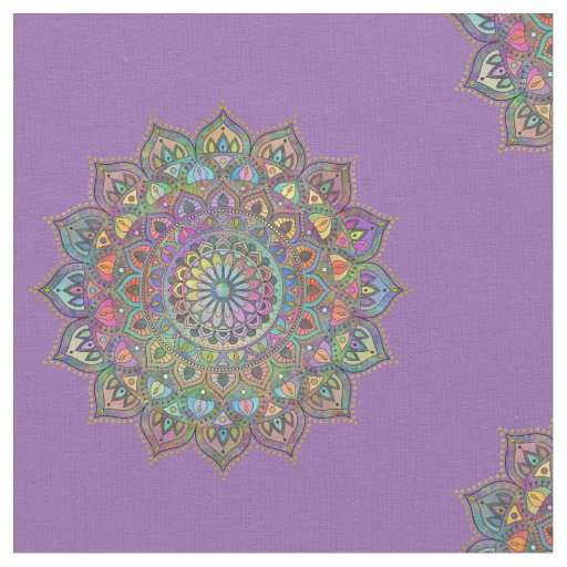Classy Colorfully Mandala India Style 1 Fabric