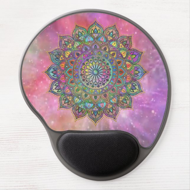 Classy Colorfully Mandala India Style 1 Gel Mouse Pad (Front)