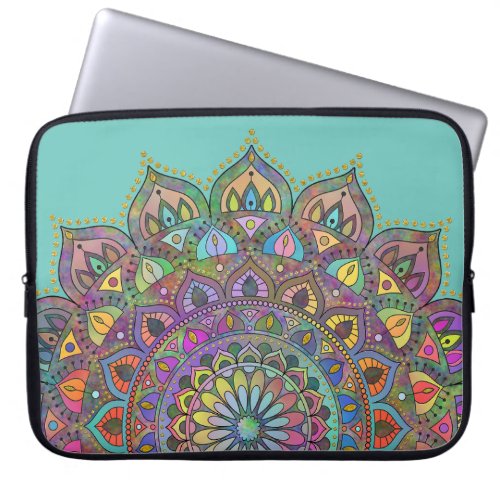 Classy Colorfully Mandala India Style 1 Laptop Sleeve