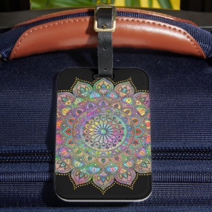 Classy Colorfully Mandala India Style 1 Luggage Tag