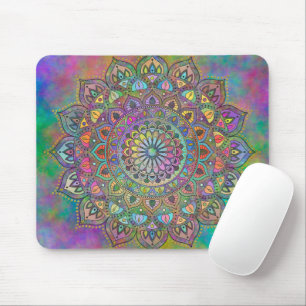 Classy Colorfully Mandala India Style 1 Mouse Pad