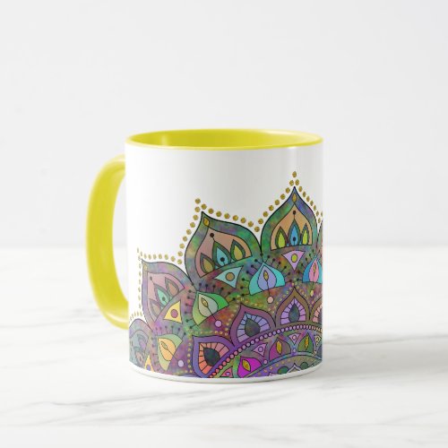 Classy Colorfully Mandala India Style 1 Mug